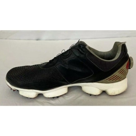 FootJoy Mens Golf Shoes Hyperflex FTF 2.0 Black And Red Size 12 Spiked Shoes - Picture 8 of 12